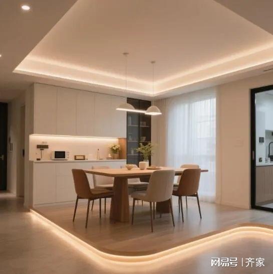 的现代简约餐厅温馨到犯规！AG真人国际厅哇塞 这家(图2)