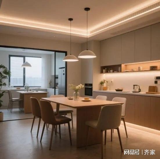 的现代简约餐厅温馨到犯规！AG真人国际厅哇塞 这家(图3)